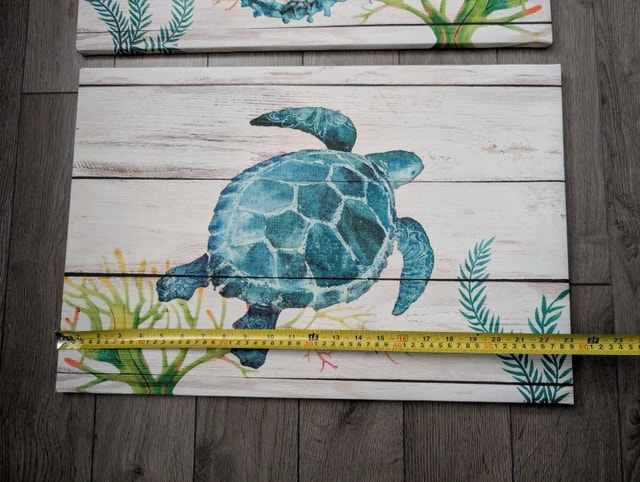 Canvas Wall Art with Sea Animals - photo 2