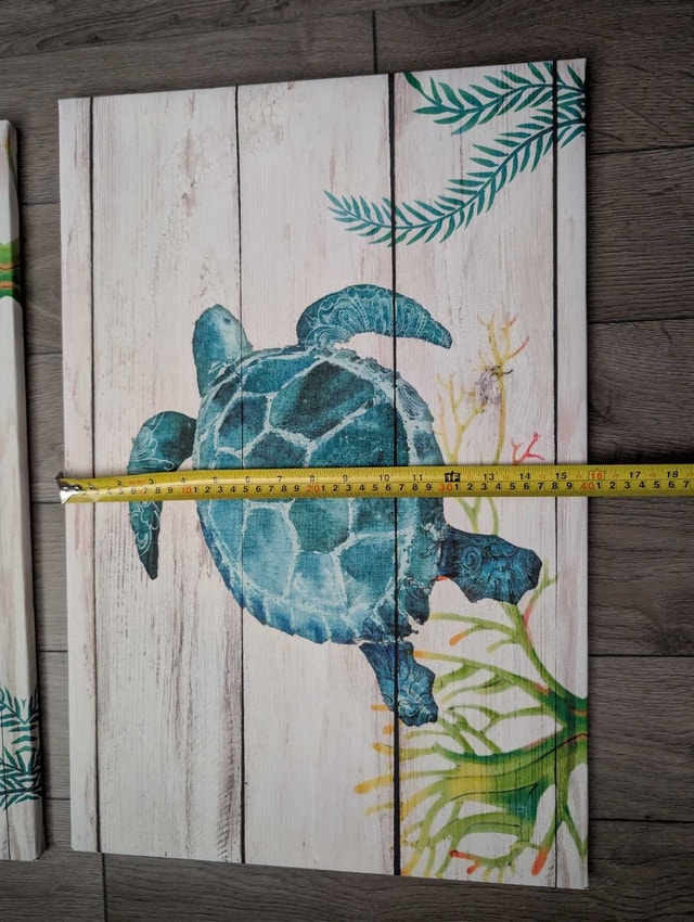 Canvas Wall Art with Sea Animals - photo 3