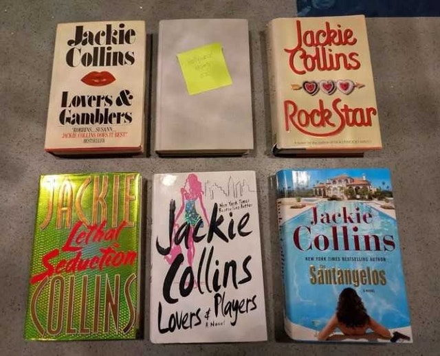 Jackie Collins hardcover book collection