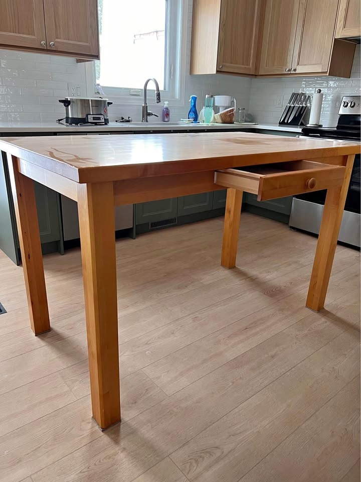 Counter Height Solid Wood Table