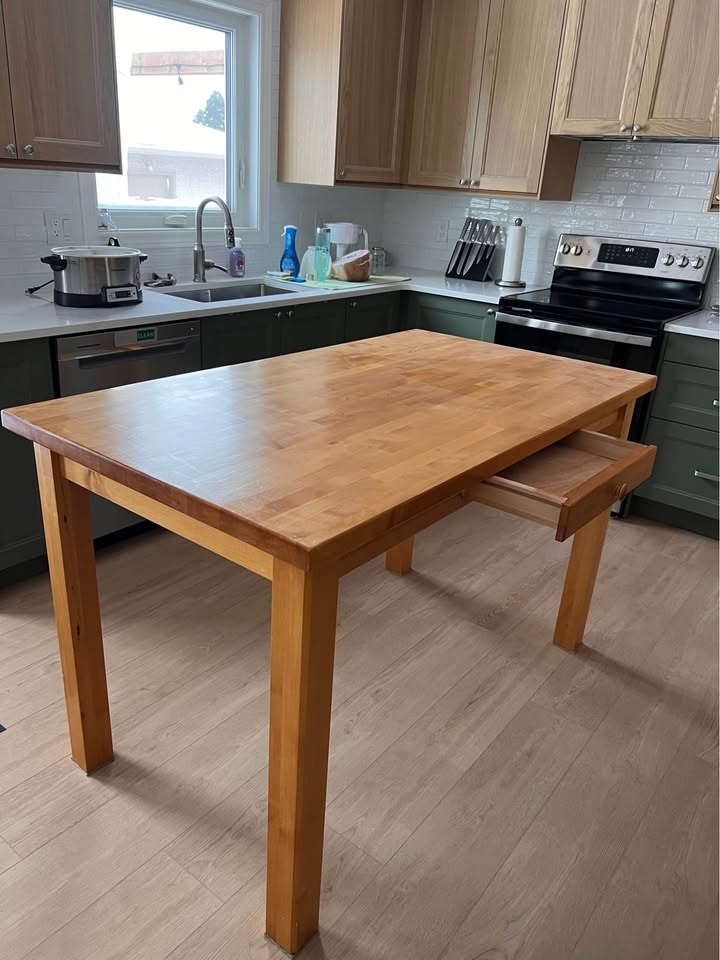 Counter Height Solid Wood Table - photo 2