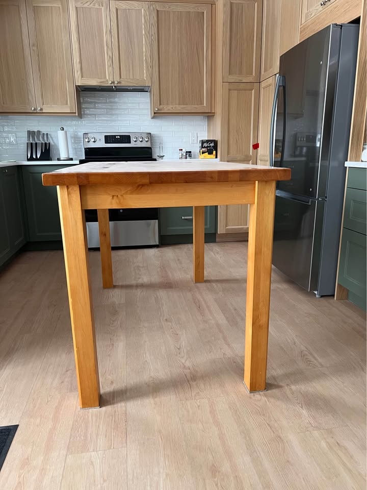 Counter Height Solid Wood Table - photo 3