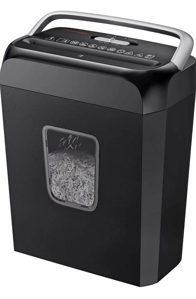 Bonsaii C237-B 6-Sheet Crosscut Paper Shredder