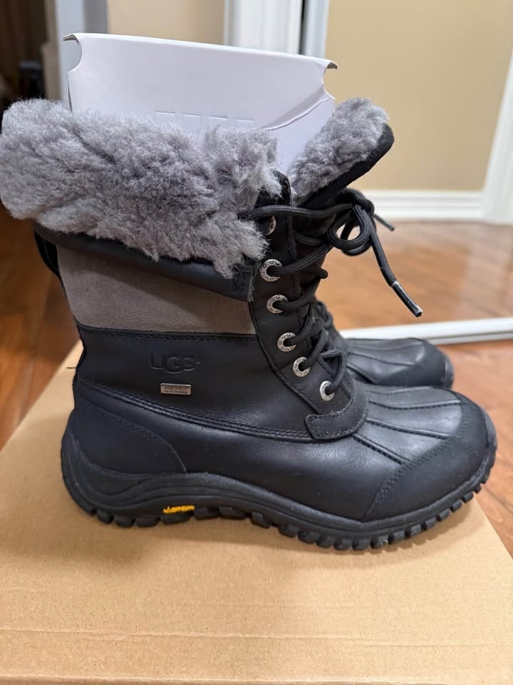 UGG Black Waterproof Lace-Up Winter Boots - photo 2
