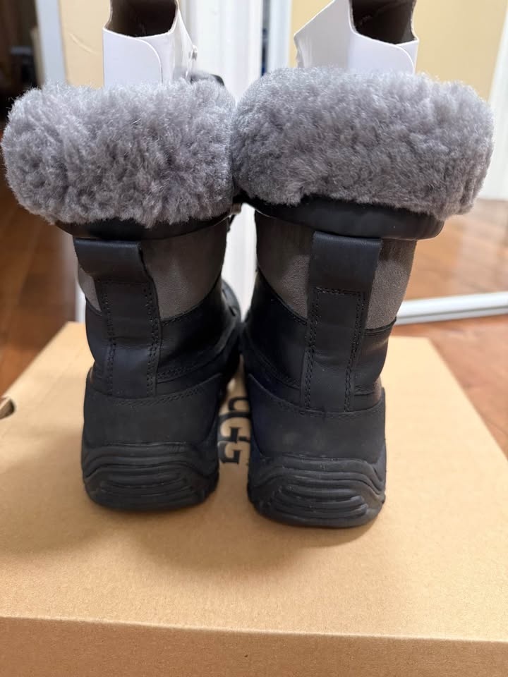 UGG Black Waterproof Lace-Up Winter Boots - photo 3