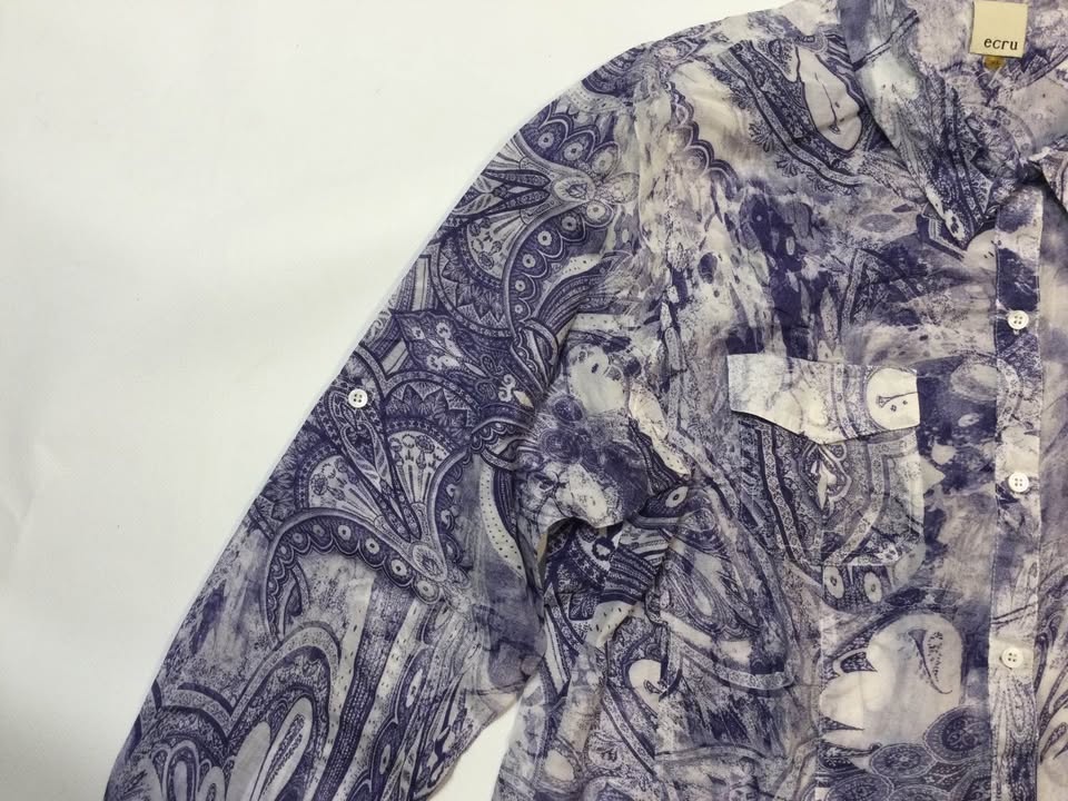 ECRU silk/cotton Blouse - photo 4