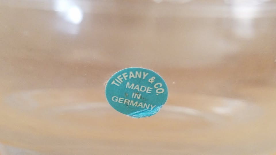 Tiffany Crystal Bowl with Dolphin Design - photo 2