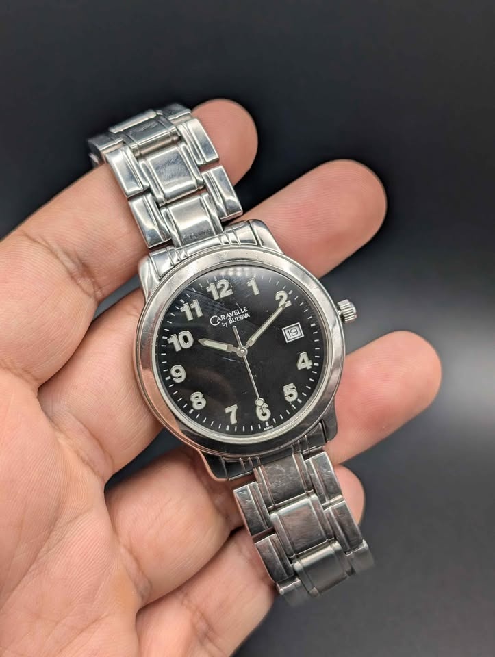 Caravelle by Bulova Silver Tone Watch Black Dial - photo 3