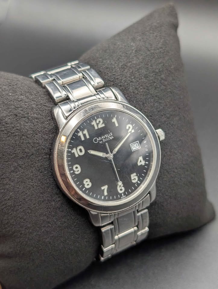 Caravelle by Bulova Silver Tone Watch Black Dial - photo 4