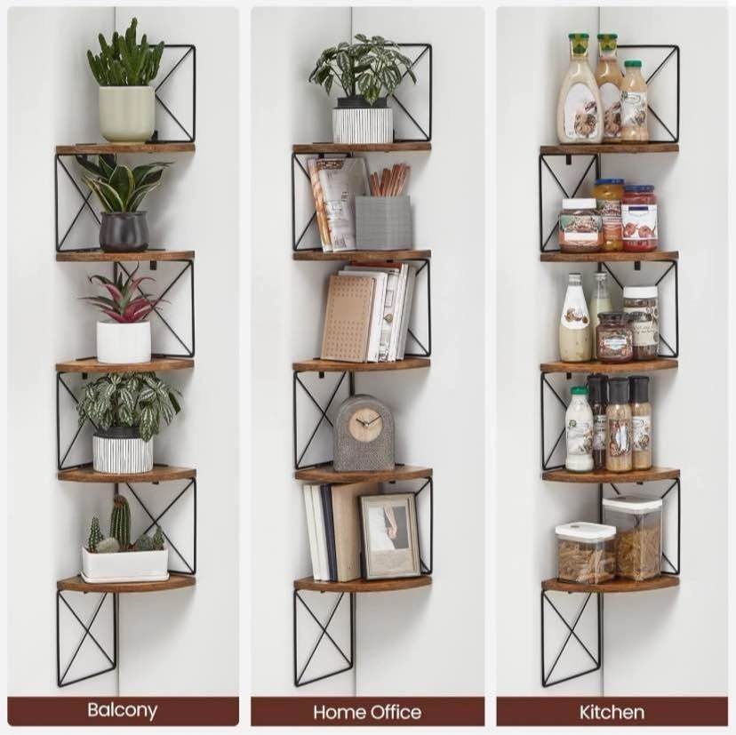 VASAGLE 5-Tier Corner Shelf - photo 5