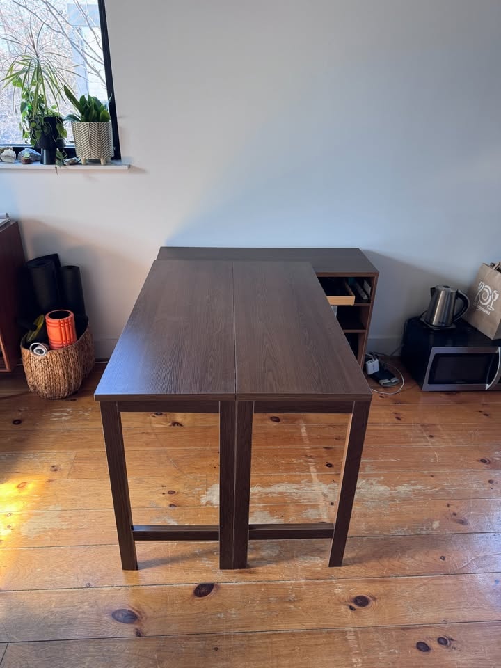 Storage Dining Table - Foldable Table Top & Cabinet - Small Spac - photo 2