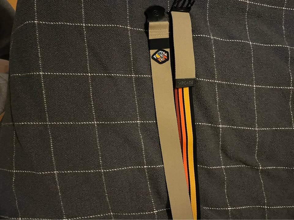 Arcade Tan Striped Belt - photo 2
