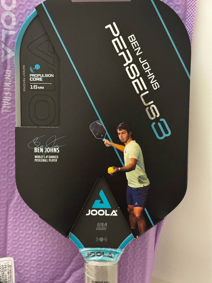JOOLA BEN JOHNS PERSEUS 3S 16 MM PICKLEBALL PADDLE UPA-A APPROVE - photo 3