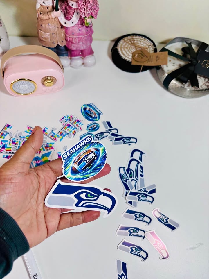 Seattle Seahawks Custom Stickers 💙💚