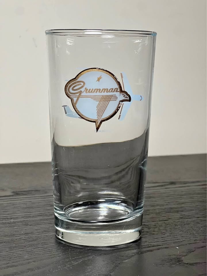 Set of 5 Grumman Aviation Airline Glasses - Gulfstream II
