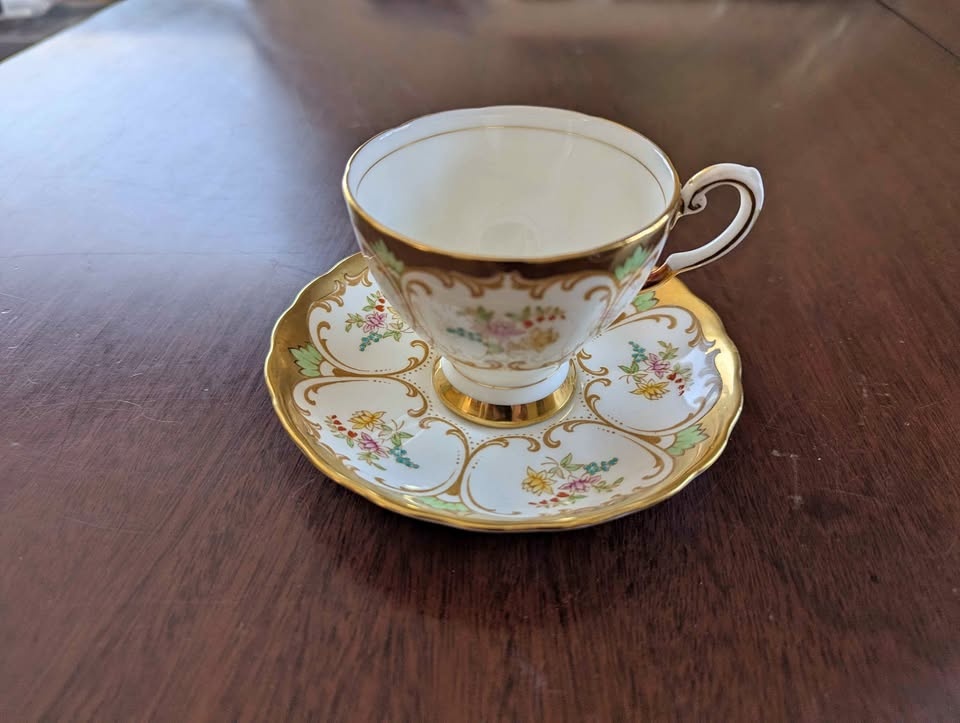 Vintage Coalport Demitasse Cup and Saucer Set