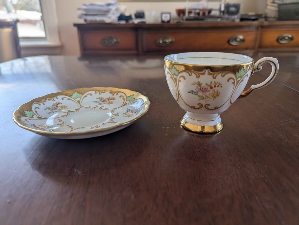 Vintage Coalport Demitasse Cup and Saucer Set - photo 2