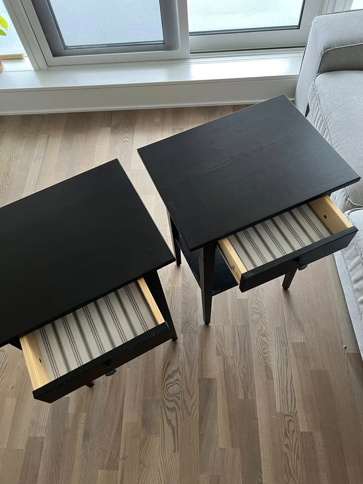 IKEA HEMNES Nightstand (Set of 2) – Black-Brown - photo 2