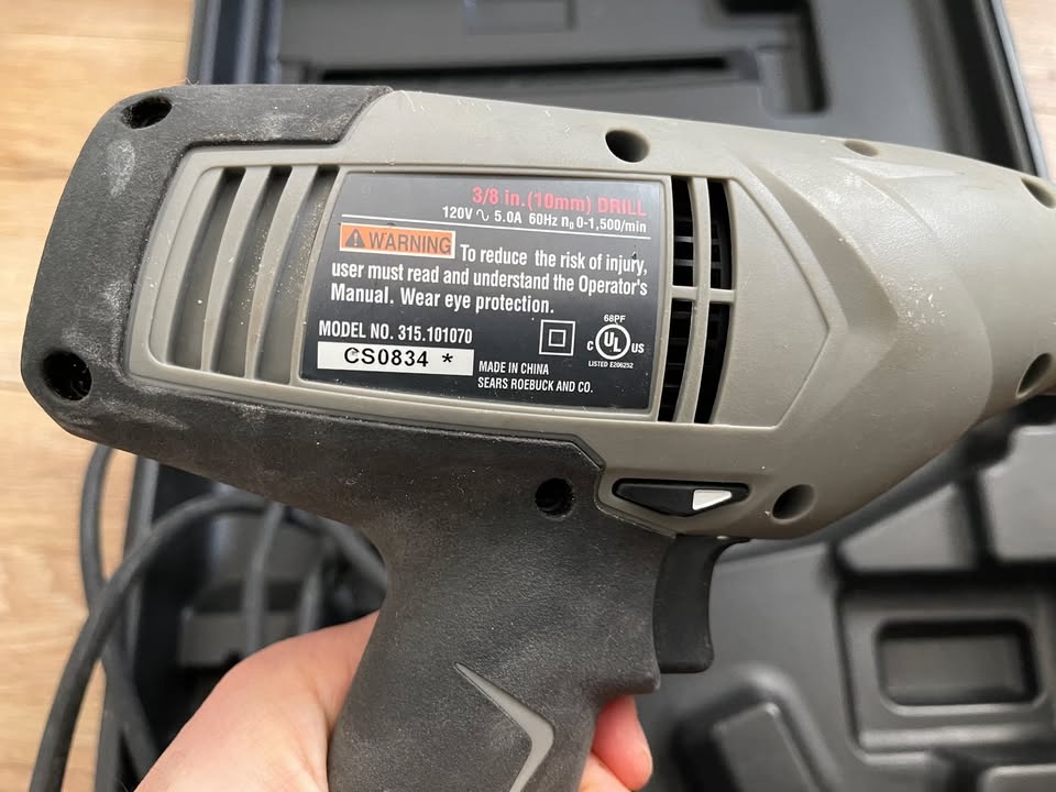 Oldschool Craftsman Electric Drill - photo 2