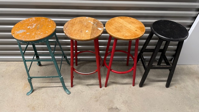 Vintage high chair stools - photo 2