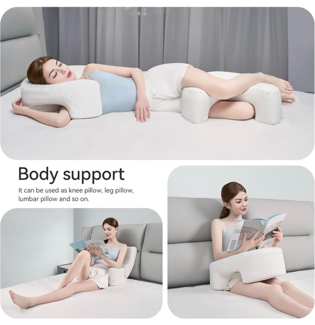 Side Sleeping Pillow with Arm Holes - Ergonomic - photo 2