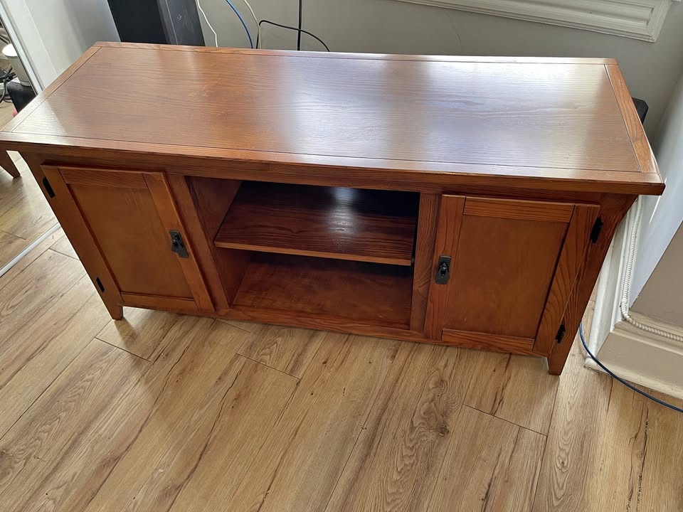 Mission Style Solid Wood Entertainment Centre