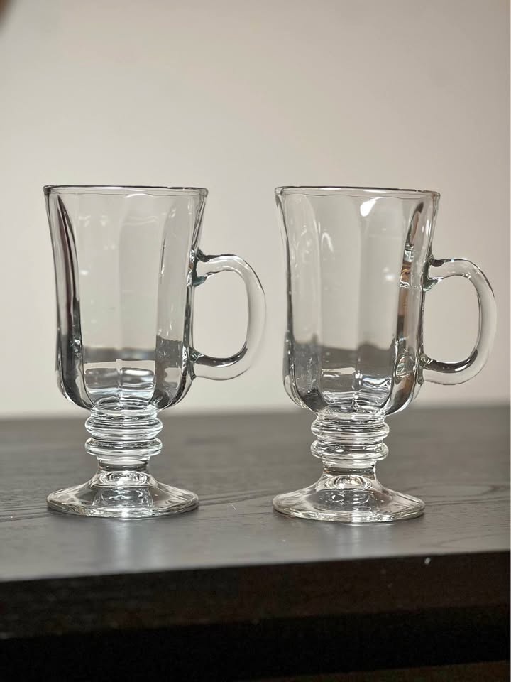 Set of 2 Libbey "Milan" Irish Coffee/Latte Mugs