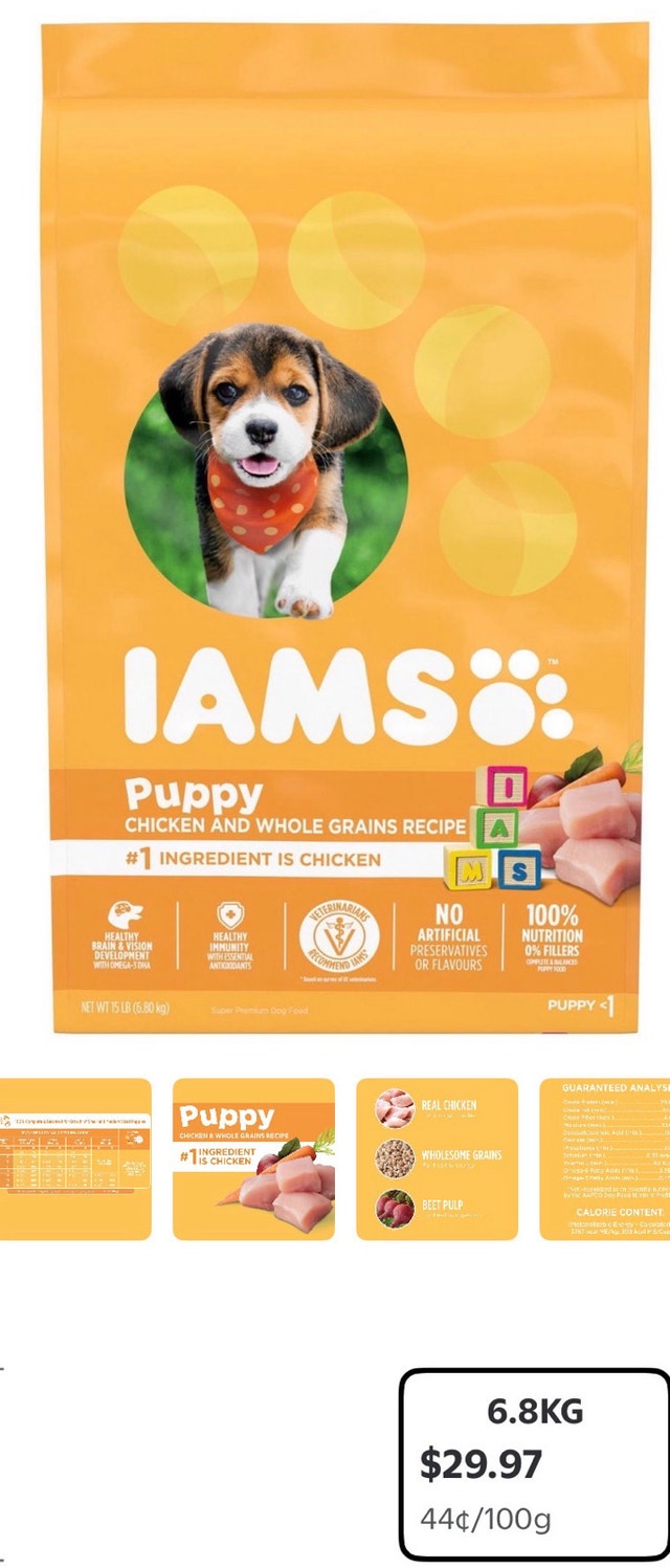 Iams Puppy Food 6.8kg