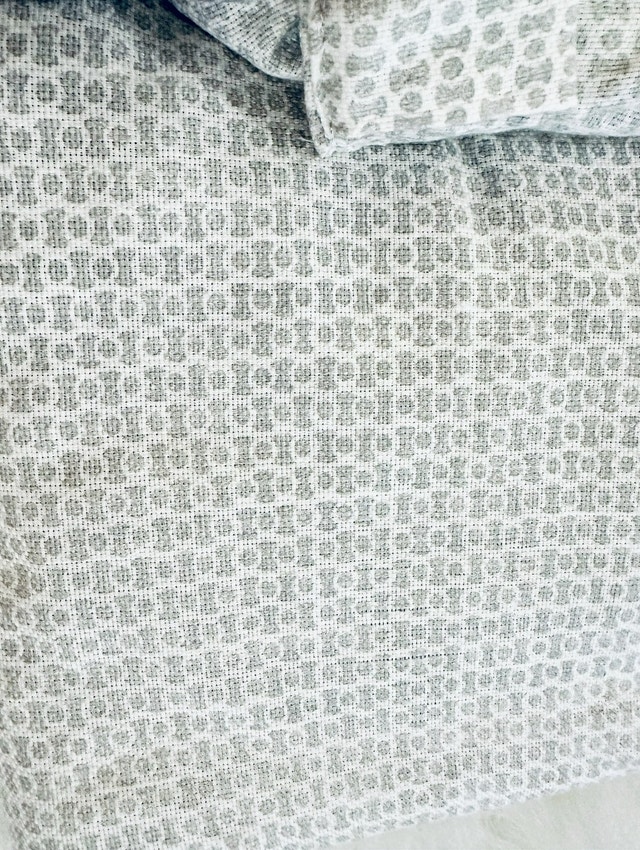 Grey & White Blackout Curtain Panels - photo 2