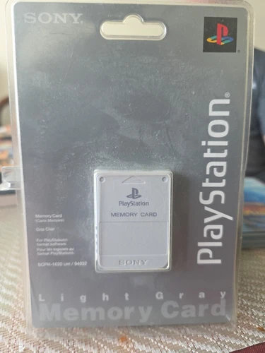 Sony PlayStation Memory Card Light Gray