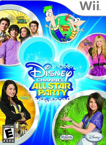 Nintendo Wii Disney Channel All Star Party COMPLETE Case & Game