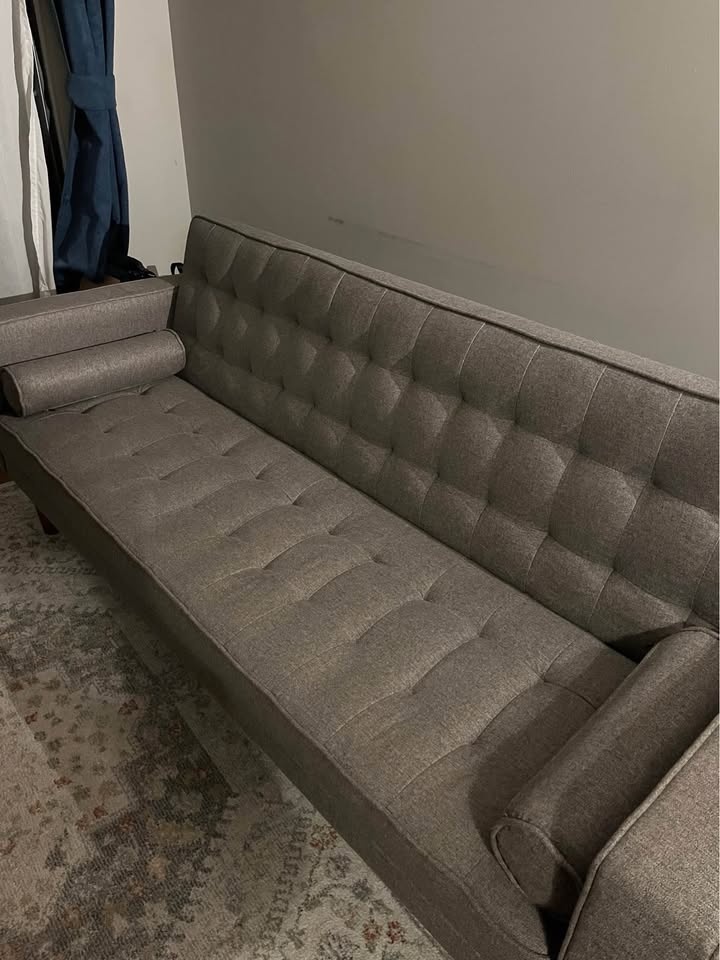 Structube Grey Couch Sofa Bed - photo 4