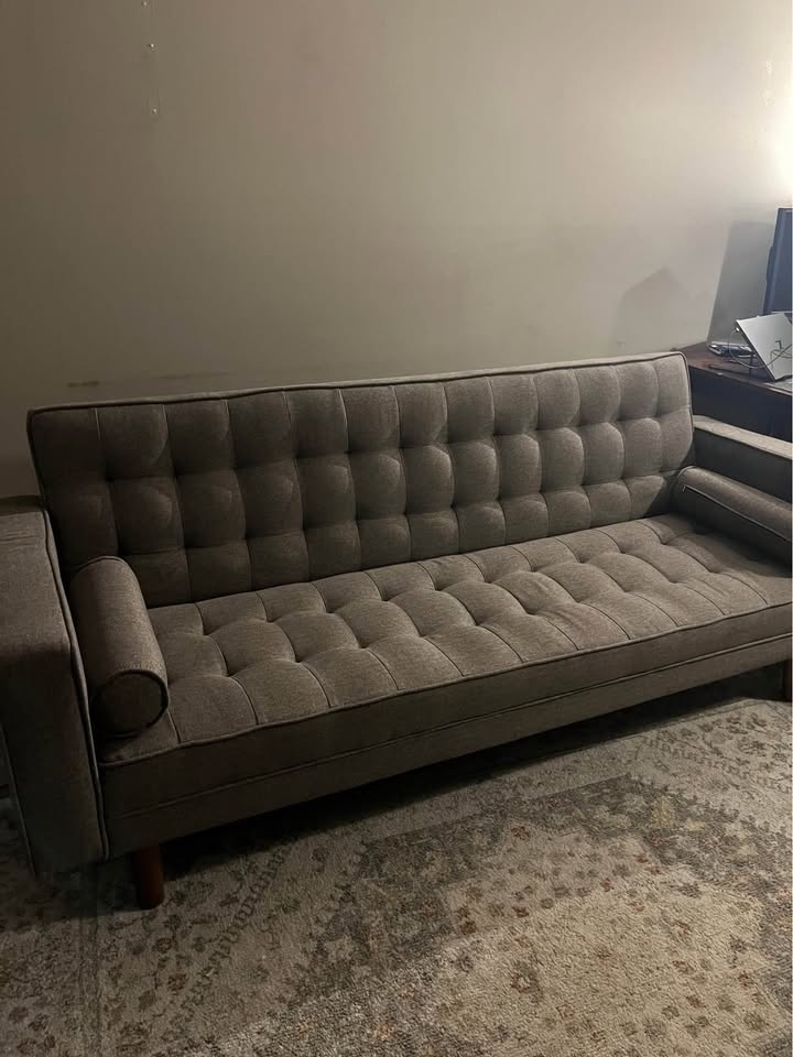 Structube Grey Couch Sofa Bed - photo 5