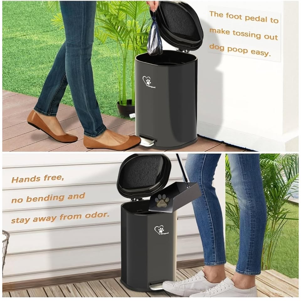 Meegood Outdoor Dog Poop Trash Can - photo 3