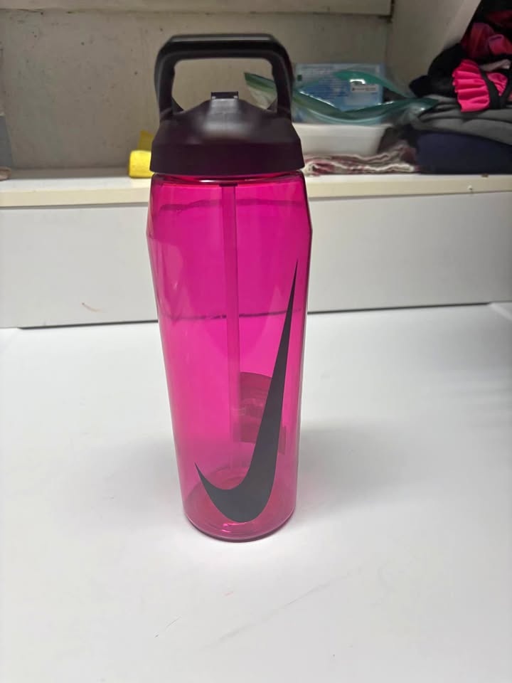 Nike Swoosh Water Bottle — Flip-Top Straw — New / Never Used — $