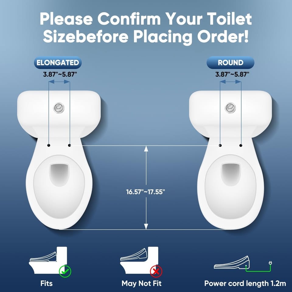 Electric Bidet Toilet Seat with Wireless Remote - photo 4