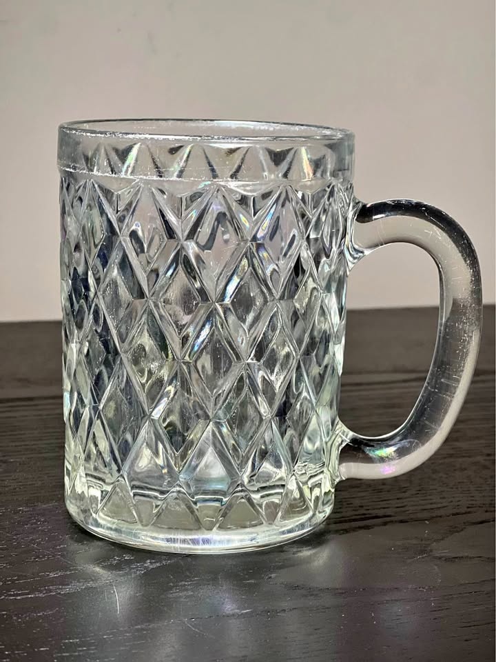 Vintage Paul Sebastian Arcoroc Crystal Mugs (Set of 3)
