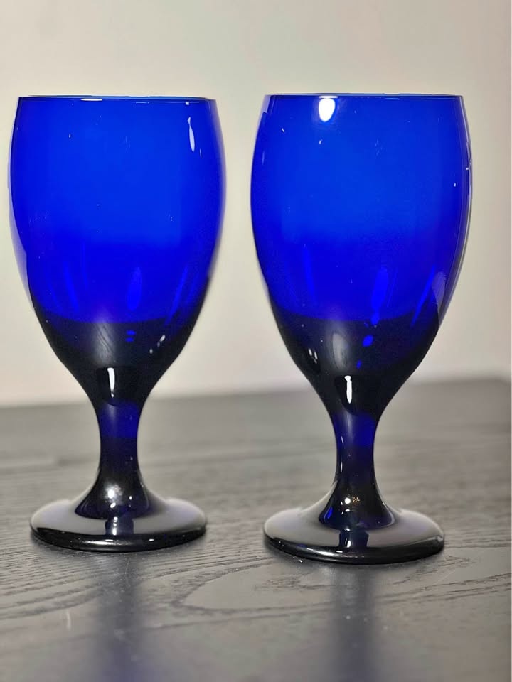🏆 Vintage Libbey Premiere Cobalt Blue Iced Tea Goblets