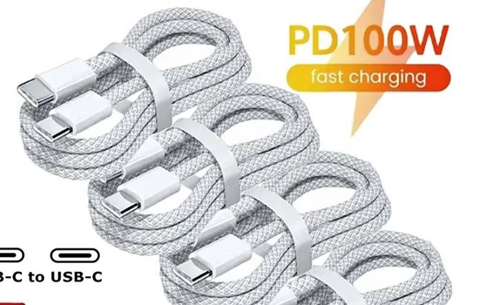 USB C Cable to USB C 100W Fast Charging Cable