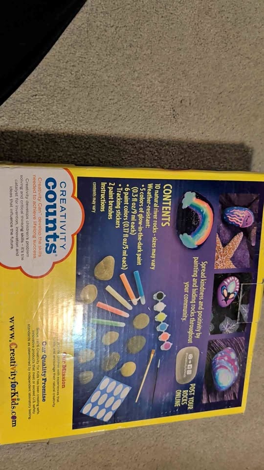 Faber-Castell Glow in the Dark Rock Painting Kit