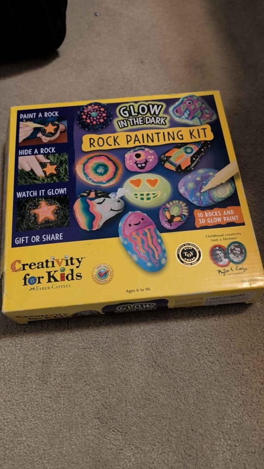 Faber-Castell Glow in the Dark Rock Painting Kit - photo 2