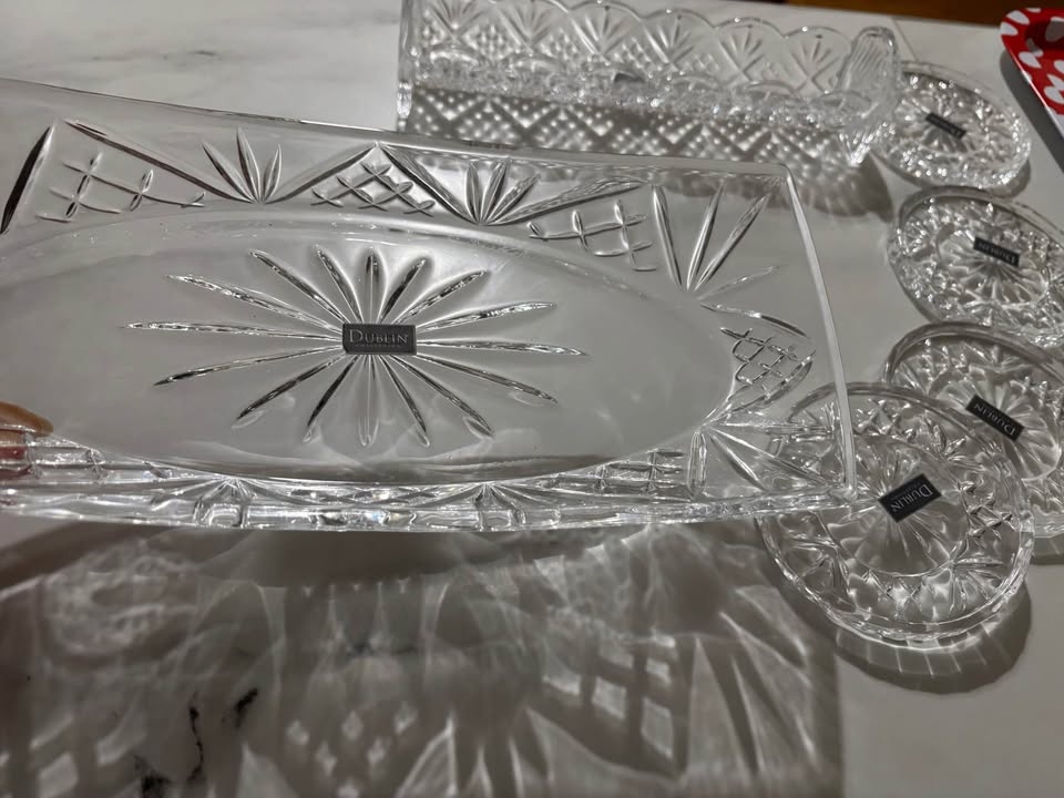 Serving trays- 4 Small Glass Coaster - photo 2