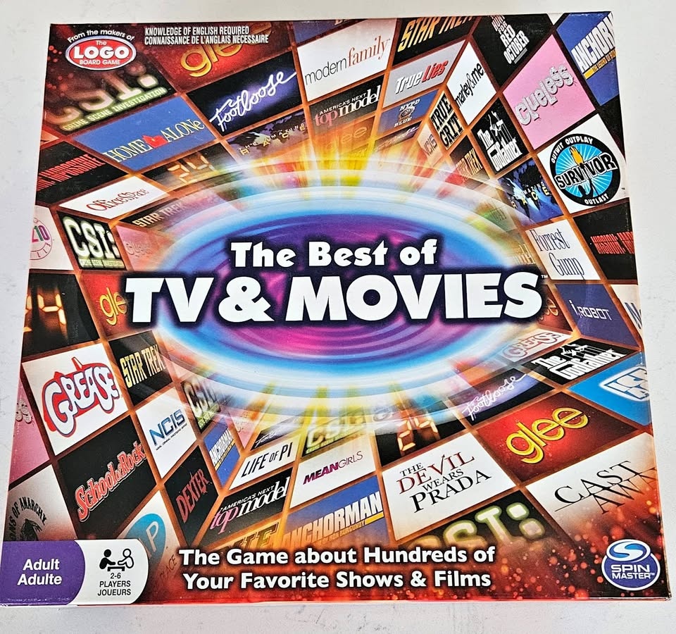 The Best of TV & Movies Board Game By Spin Master [NEW]