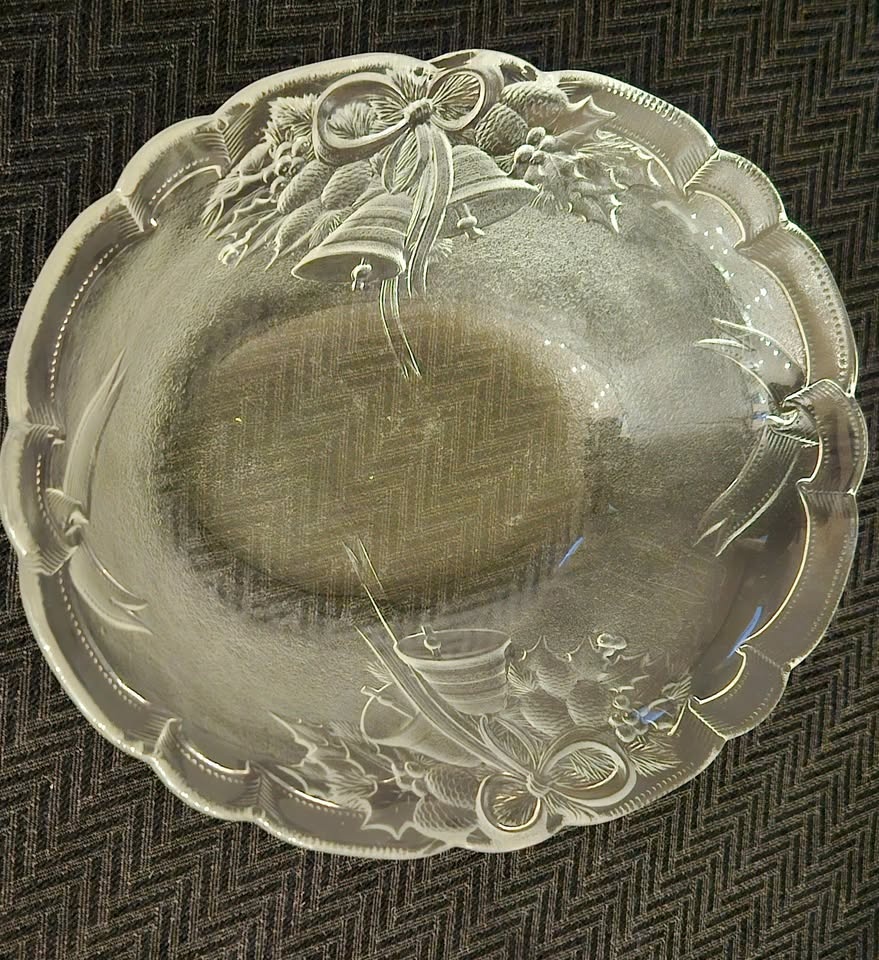 Mikasa Crystal Christmas/Holiday Serving Bowl - photo 3
