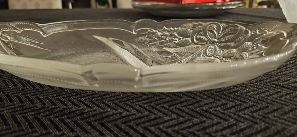 Mikasa Crystal Christmas/Holiday Divider Serving Platter - photo 2
