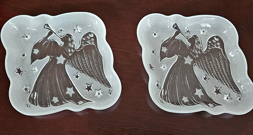 Mikasa Crystal Angel Dishes. Take both for $5