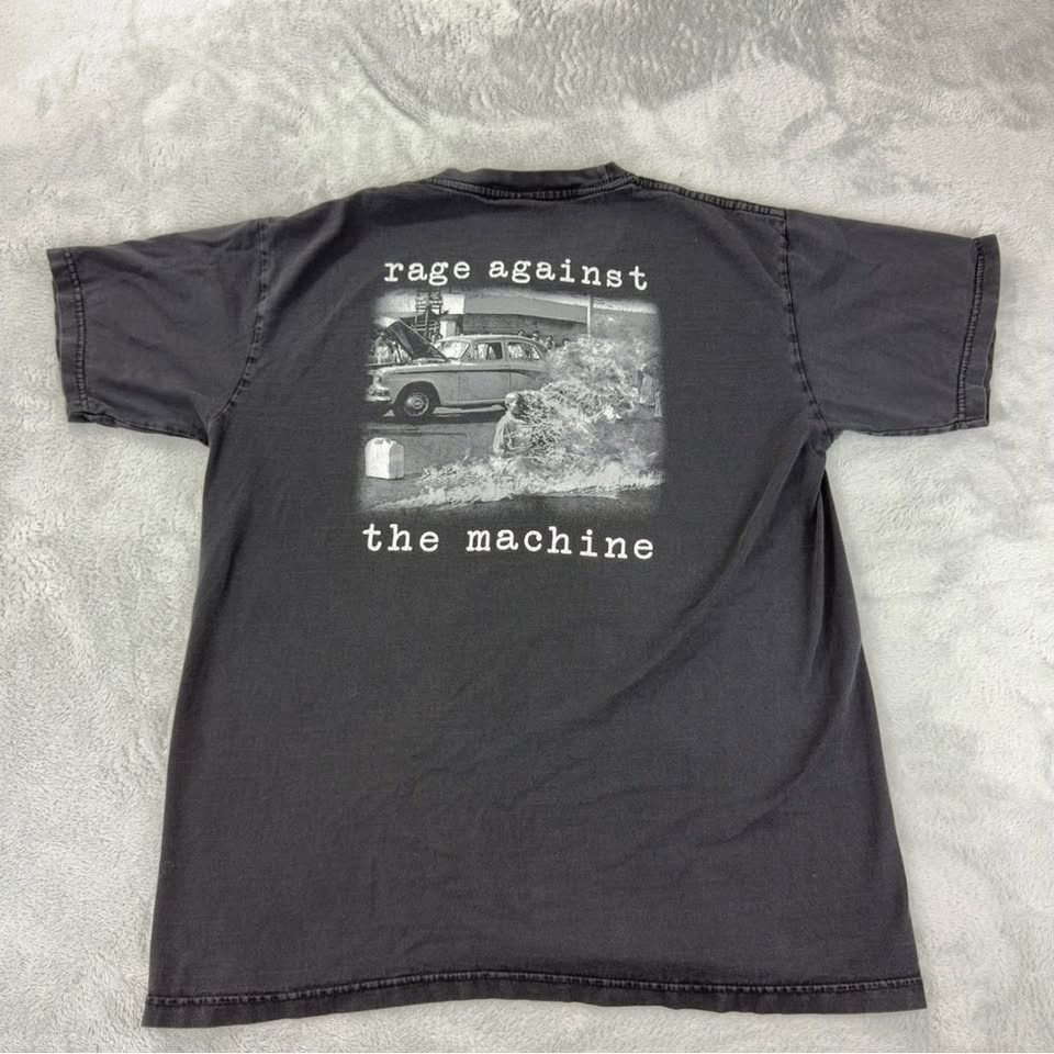 Vintage Rage Against the Machine Men's Size Large Fits Smaller B - photo 5