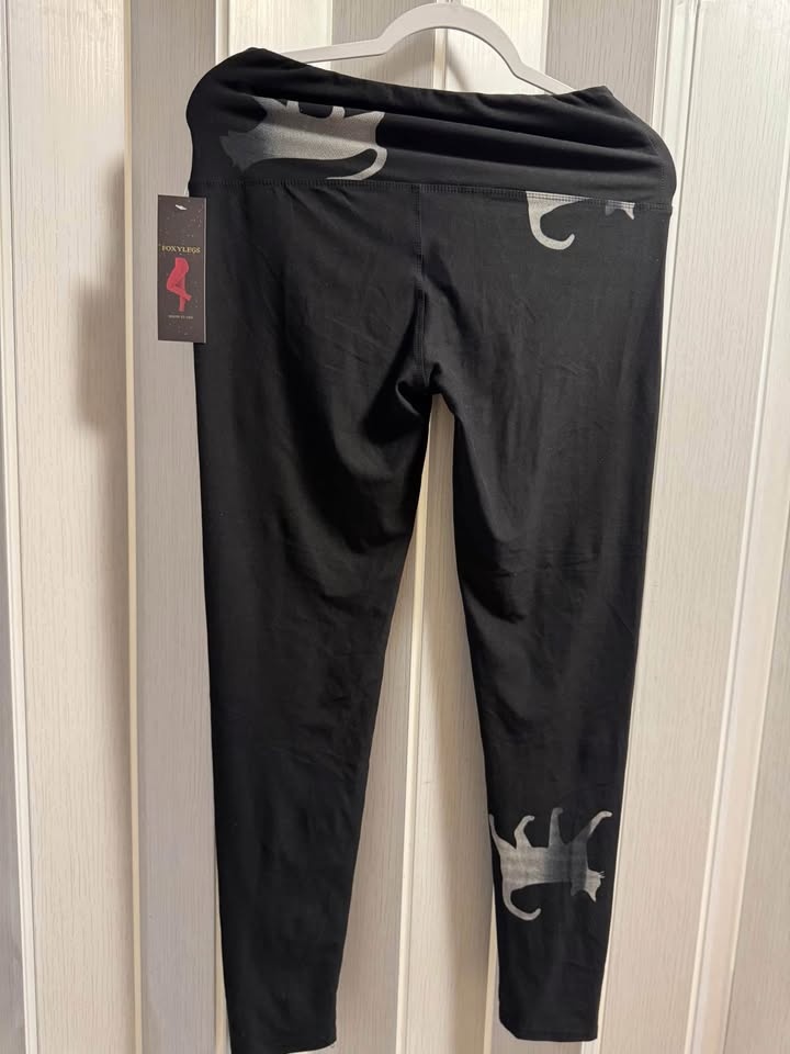 High Waisted Leggings With Cat Pattern - photo 2