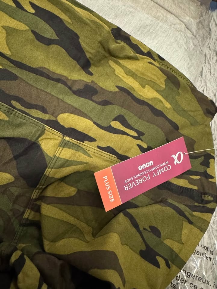 High Waisted Camouflage Leggings - photo 2