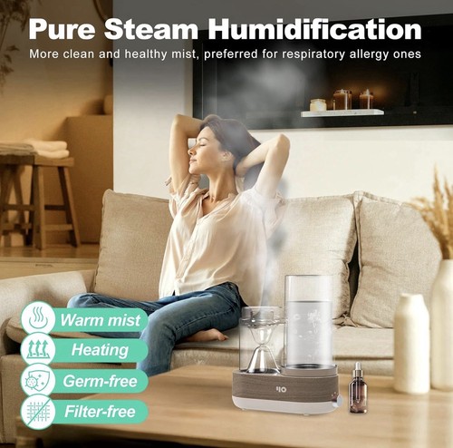 Y&O Glass Essential Oil Diffuser, 1600ml Aromatherapy Diffuser - photo 5